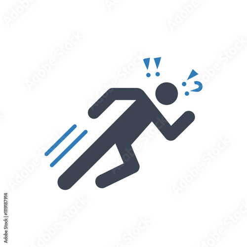 Alert Person Sprint icon