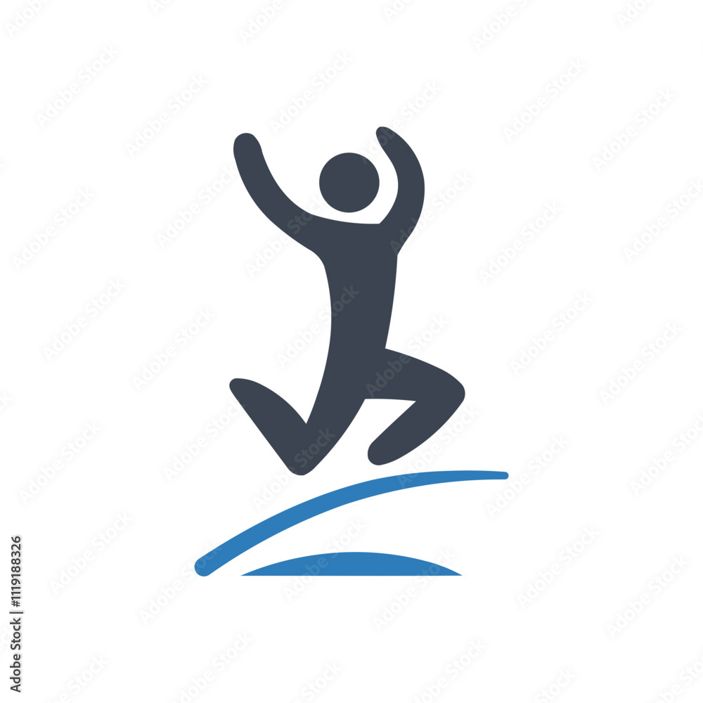 Athletic Jump Sport icon Athletic Jump Sport icon