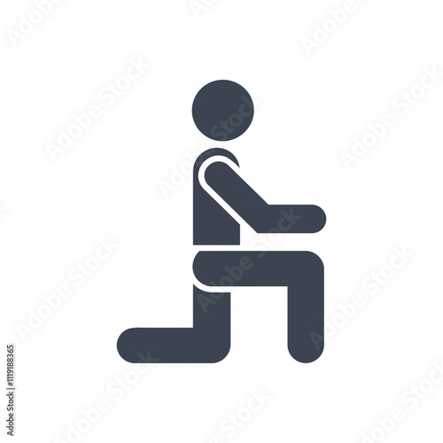Kneeling Person icon