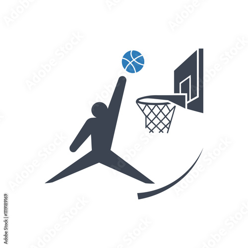 Basketball Dunk Action icon