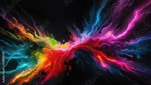 abstract colorful background with smoke