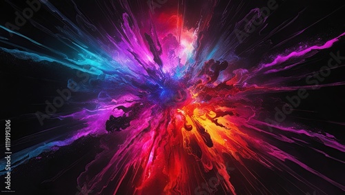 abstract background with glowing circles