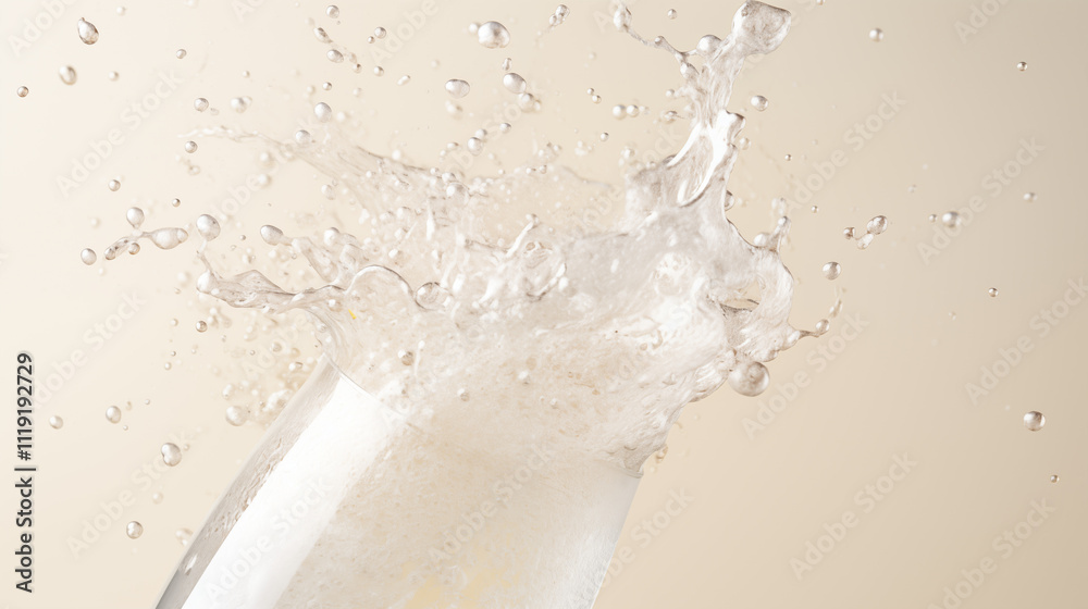 A vibrant splash of water from a glass, creating a lively scene filled with bubbles and droplets. This image captures the essence of refreshment and energy, ideal for beverage promotions. A vibrant splash of water from a glass, creating a lively scene filled with bubbles and droplets. This image captures the essence of refreshment and energy, ideal for beverage promotions.
