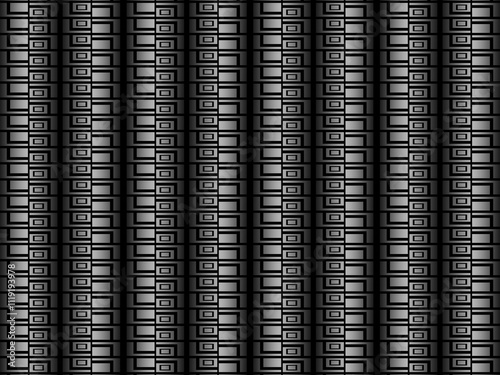 Black metal 3d texture steel background. Modern sheet metal.