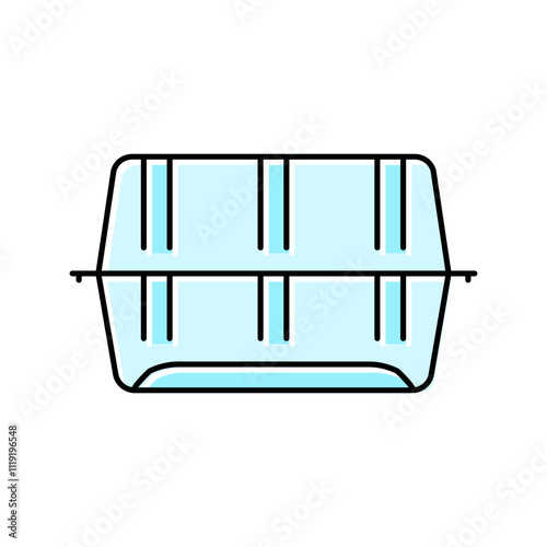 container plastic package color icon vector. container plastic package sign. isolated symbol illustration