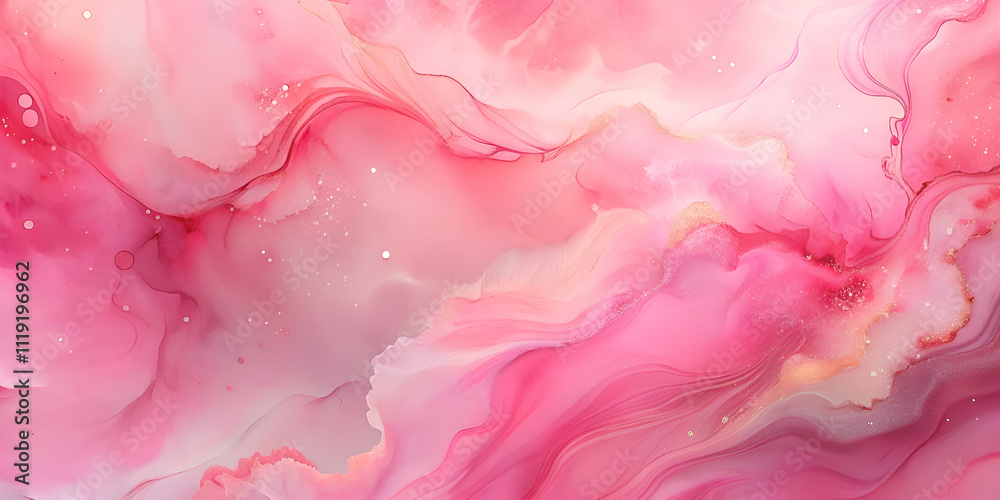 Pink Abstract Fluid Art Painting. Modern Liquid Texture Background Pink Abstract Fluid Art Painting. Modern Liquid Texture Background