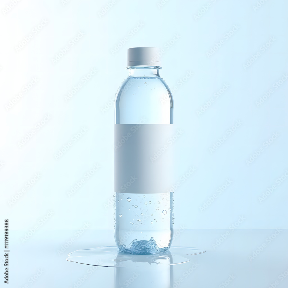 Bottle of water mock up Bottle of water mock up