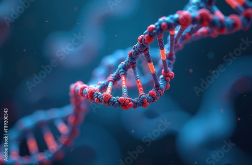 Molecule model, DNA spiral structure, Genetic research