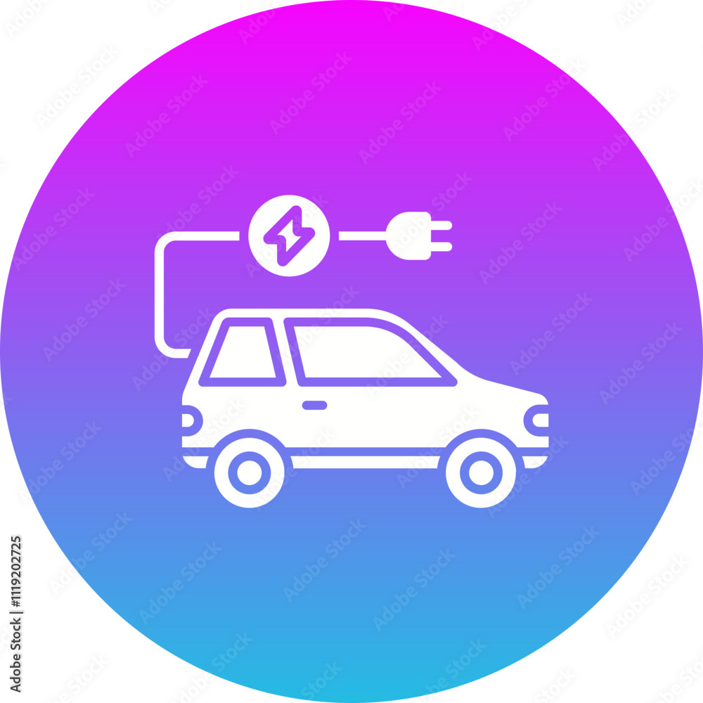 Electric Car Icon Electric Car Icon
