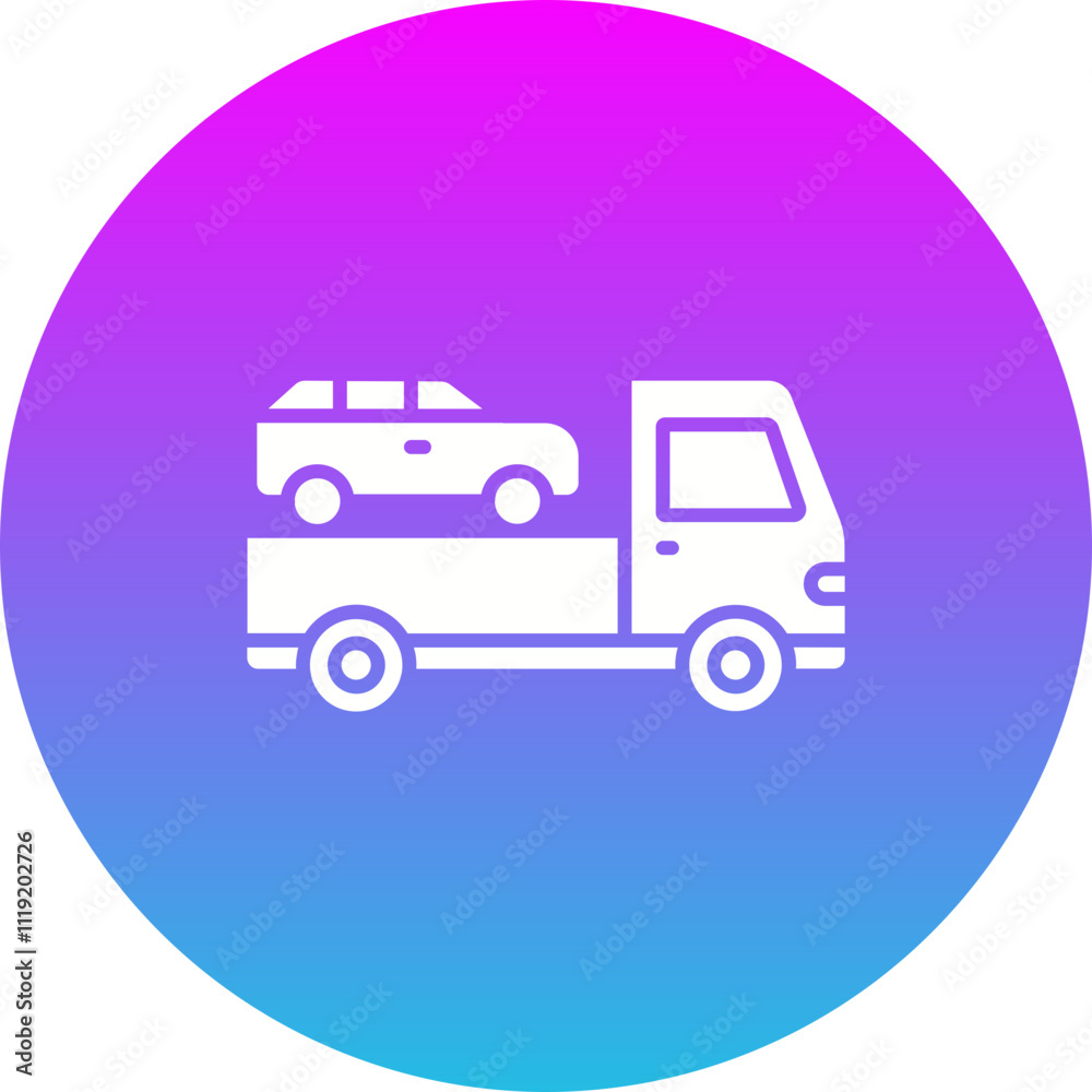 Car Towing Icon Car Towing Icon