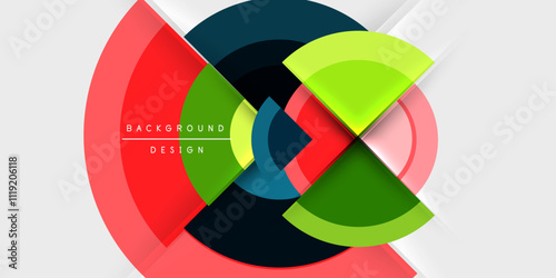 Target circle geometric abstract shapes. Vector Illustration For Wallpaper, Banner, Background, Card, Book Illustration, landing page