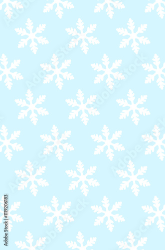 Winter background wallpaper with snowy snowflake patterns 