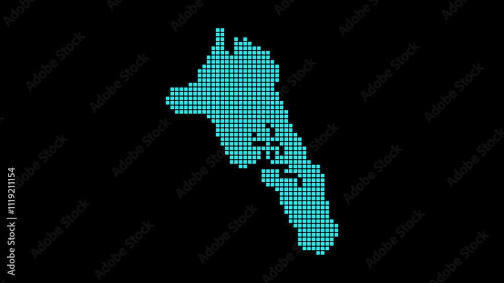 Havelock Island digital map. Map of Havelock Island in dotted style. Border shape filled with rectangles. Captivating video. Havelock Island digital map. Map of Havelock Island in dotted style. Border shape filled with rectangles. Captivating video.