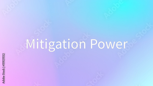 Mitigation Power のグラデーション背景イラストイラスト