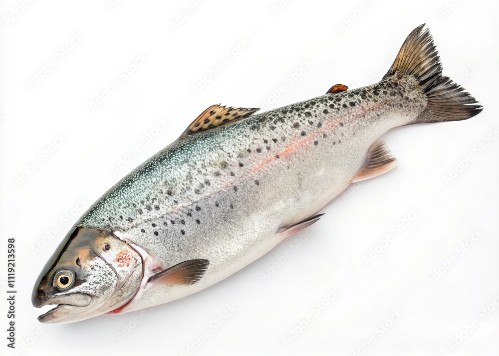 Fresh whole trout fish on white background
Fresh whole trout fish on white background