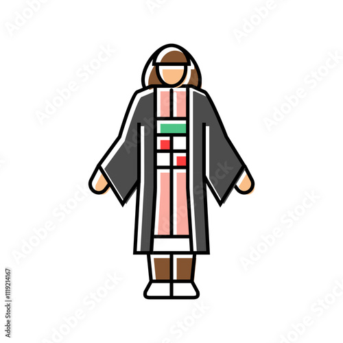 anime cosplay female color icon vector. anime cosplay female sign. isolated symbol illustration