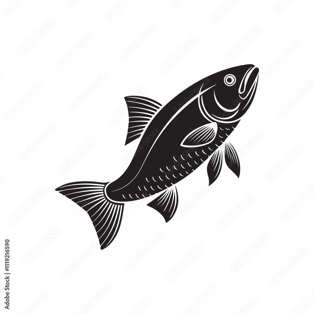 Fototapeta premium Snapper fish illustration vector