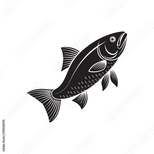 Snapper fish illustration vector