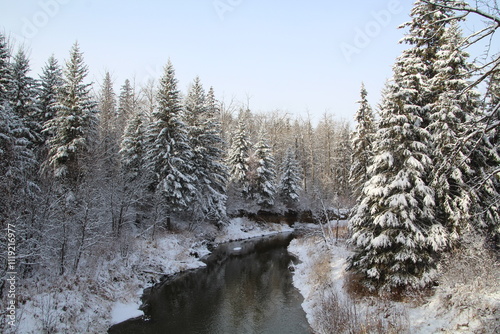 Winter Along The Creek, Whitemud Park, Edmonton, Alberta