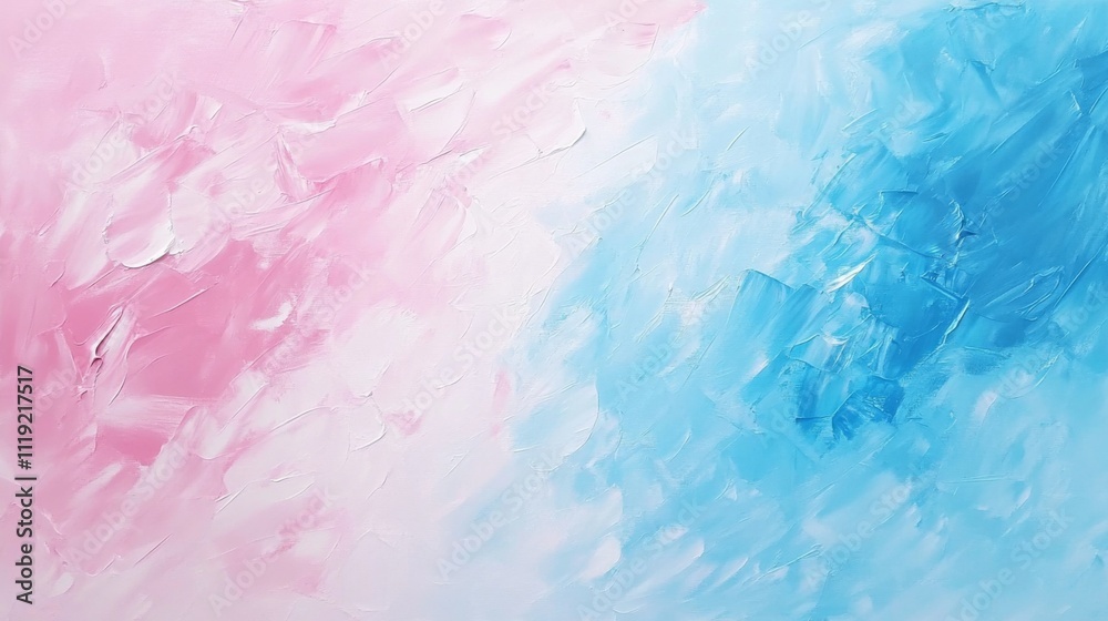 Dynamic Pink and Blue Abstract Painting with Textured Pattern on White Background Dynamic Pink and Blue Abstract Painting with Textured Pattern on White Background