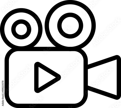 Film Camera Line Icon