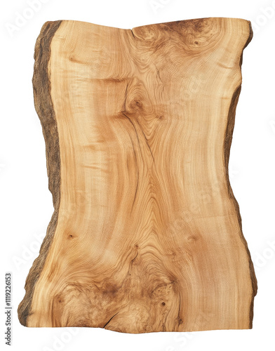 Natural live edge wood slab for woodworking projects, rustic decor
