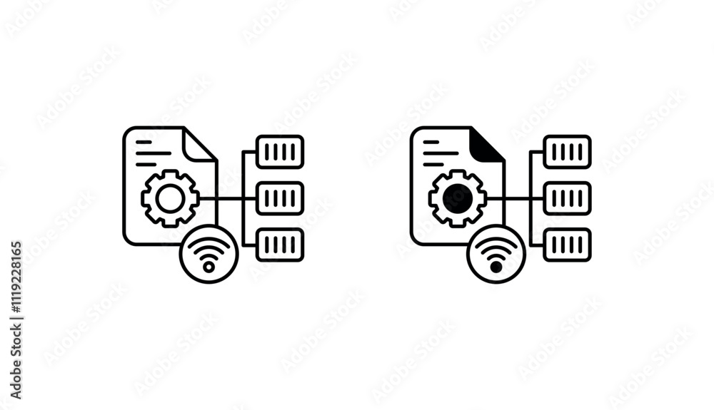Process icon design with white background stock illustration Process icon design with white background stock illustration