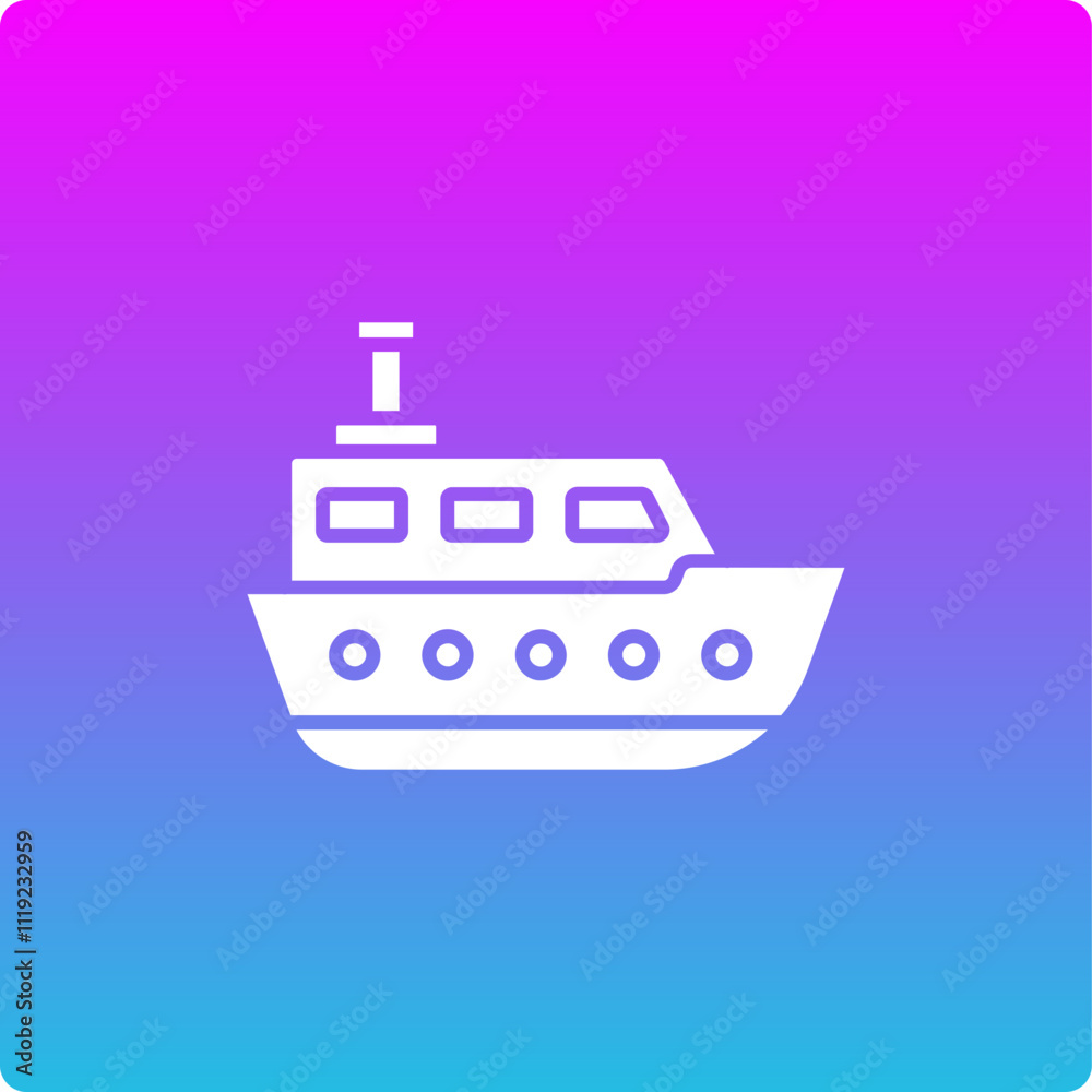 Fototapeta premium Ship Icon