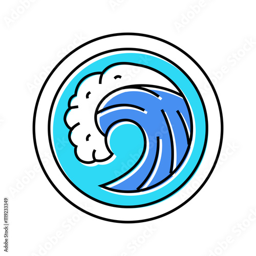 spiral acupuncture color icon vector. spiral acupuncture sign. isolated symbol illustration