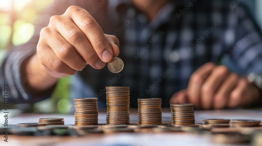 Individual exuding financial confidence, perhaps discussing investments or financial plans