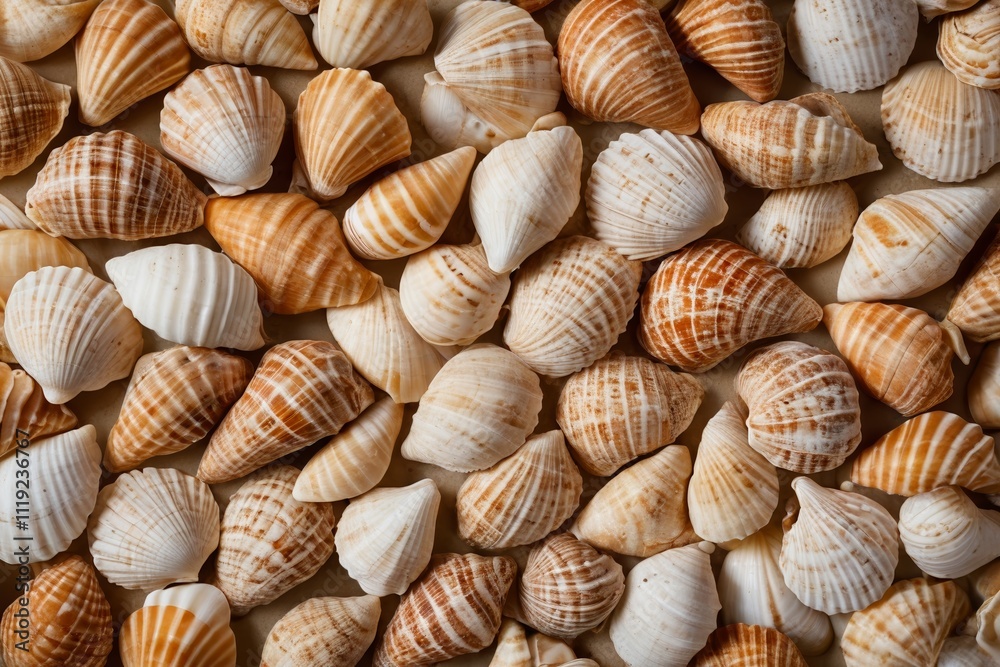 a close up of a pile of shells on a table a close up of a pile of shells on a table