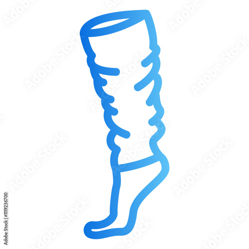 leg warmer Gradient icon