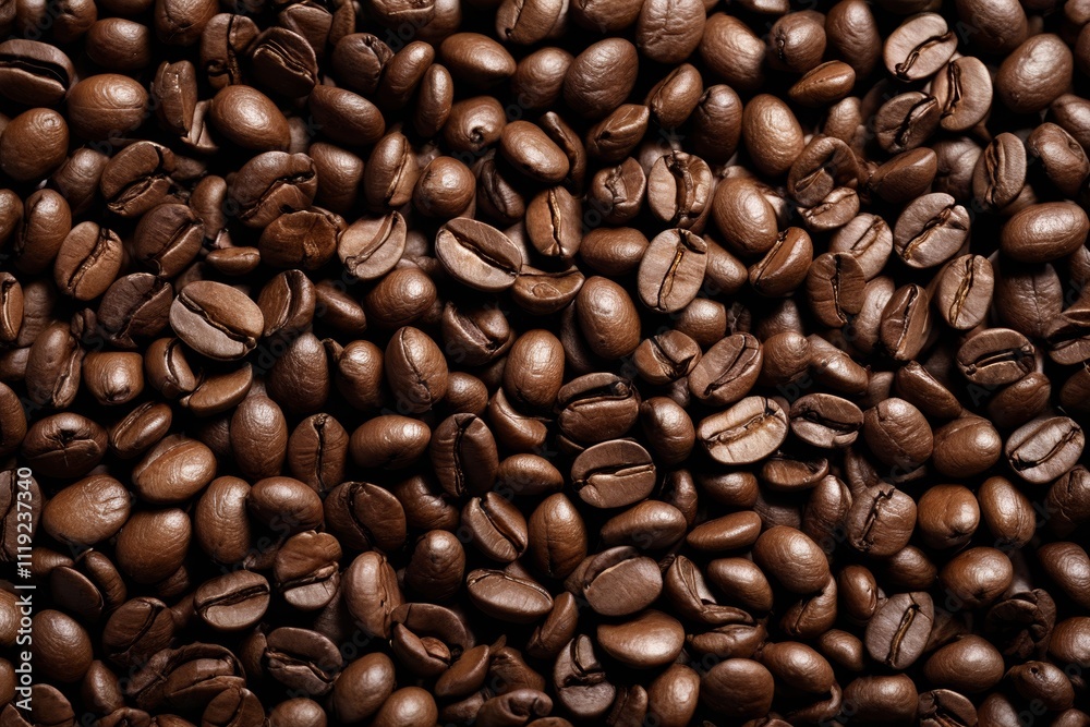 a close up of a pile of coffee beans with a brown background a close up of a pile of coffee beans with a brown background