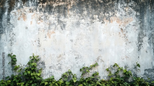 Weathered concrete wall displaying signs of age and deterioration, emphasizing the oldness and brokenness. An ideal backdrop for creative projects, with ample copy space.