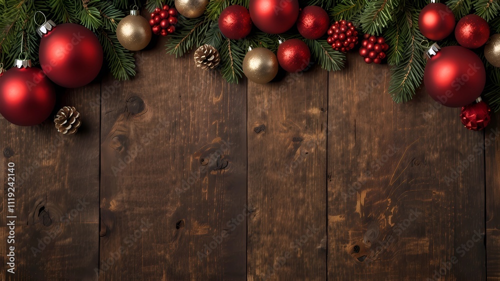 Christmas decoration wooden background art Christmas decoration wooden background art