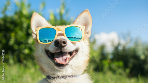 Cool Dog in Sunglasses: Hap...