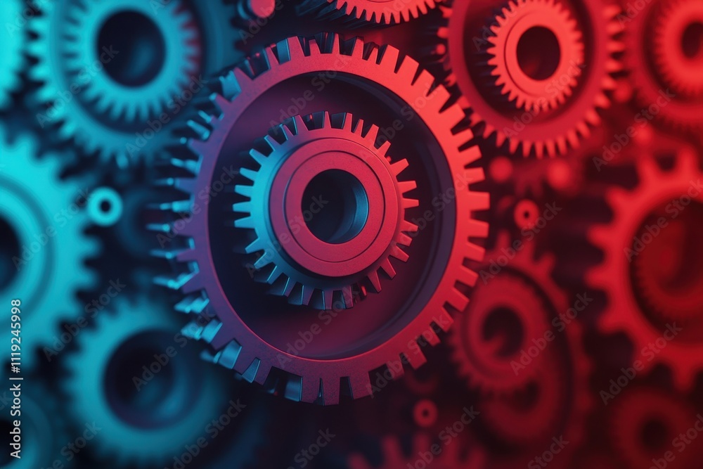 Interconnected mechanical gears creating a dynamic cascading spiral in motion, symbolizing synergy and innovation. Interconnected mechanical gears creating a dynamic cascading spiral in motion, symbolizing synergy and innovation.