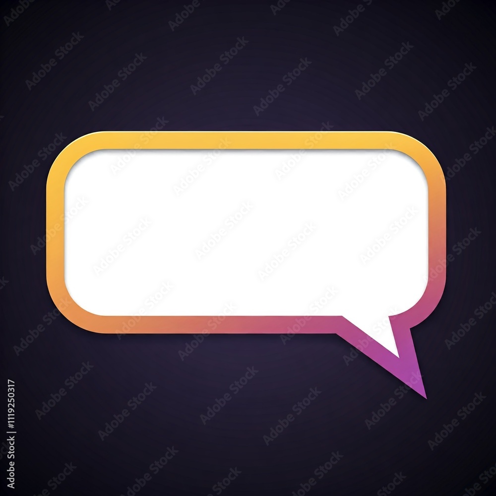 Naklejka premium White speech bubbles on a dark background.