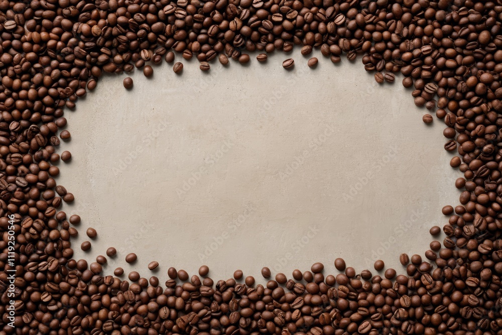 arafed coffee beans arranged in a circle on a table arafed coffee beans arranged in a circle on a table