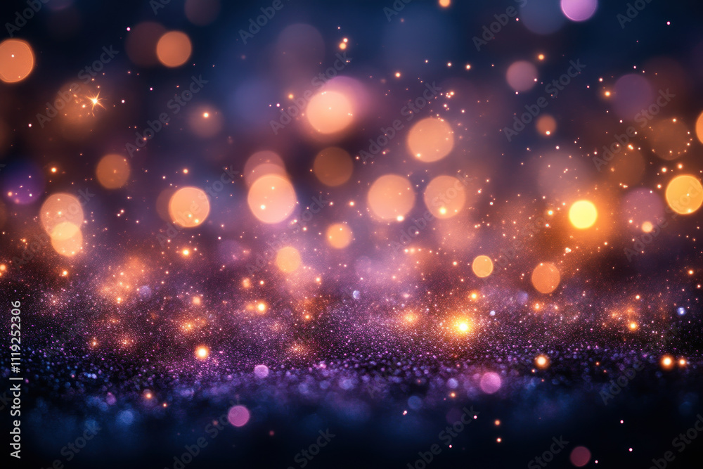 Abstract blurred glitter background with bokeh. Abstract blurred glitter background with bokeh.
