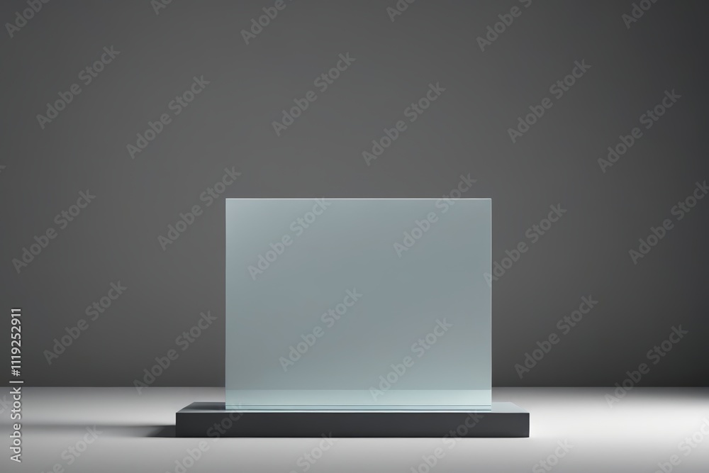 a close up of a glass plate on a stand on a gray surface a close up of a glass plate on a stand on a gray surface