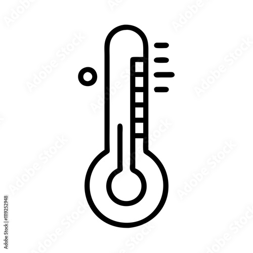 Thermometer Icon - Temperature, Weather, Measurement, Heat, Science