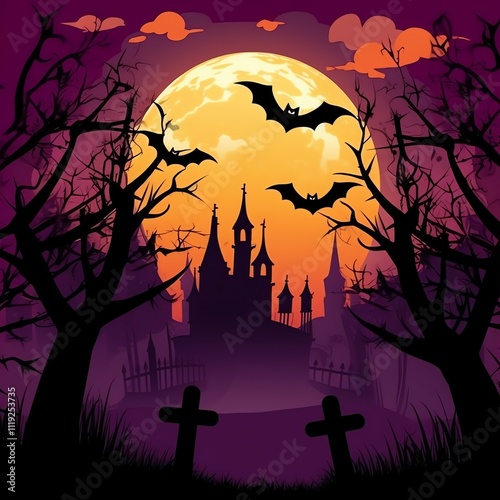 Create a coming soon banner with spooky halloween pump