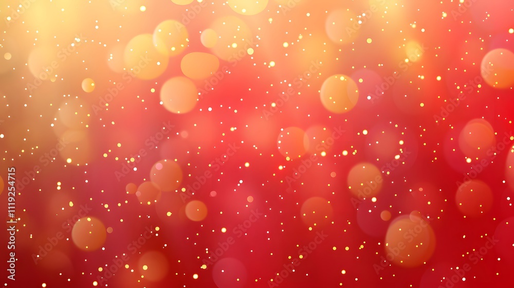 Red and gold bokeh background with sparkles. Red and gold bokeh background with sparkles.