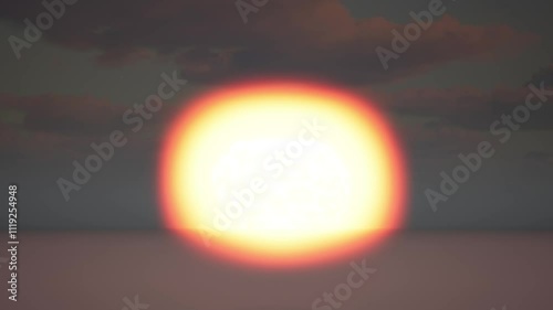 Explosion flash. A dramatic scene of disaster.