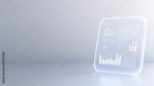Futuristic Dashboard on Transparent Display