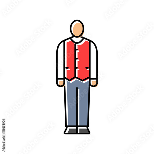 bellhop hospitality hotel color icon vector. bellhop hospitality hotel sign. isolated symbol illustration