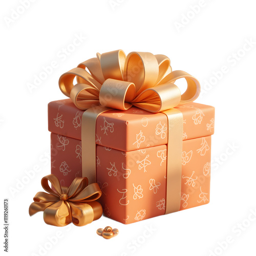 christmas gift box with ribbon, a perfect Christmas present