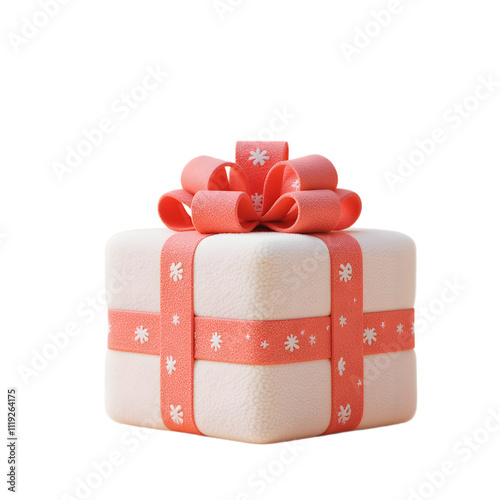 christmas gift box with ribbon, a perfect Christmas present