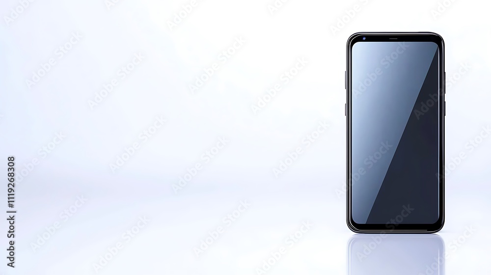 Modern Smartphone Mockup Blank Screen Mobile Technology Device Display Modern Smartphone Mockup Blank Screen Mobile Technology Device Display